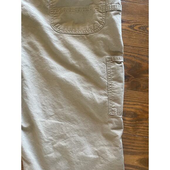 Carhartt Khaki Loose Original Fit Canvas Carpenter Pant, 42x30 - Picture 9 of 11